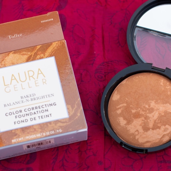 LAURA GELLER Baked Balance-n-Brighten Color Correcting Foundation -Toffee .32oz - Picture 1 of 5